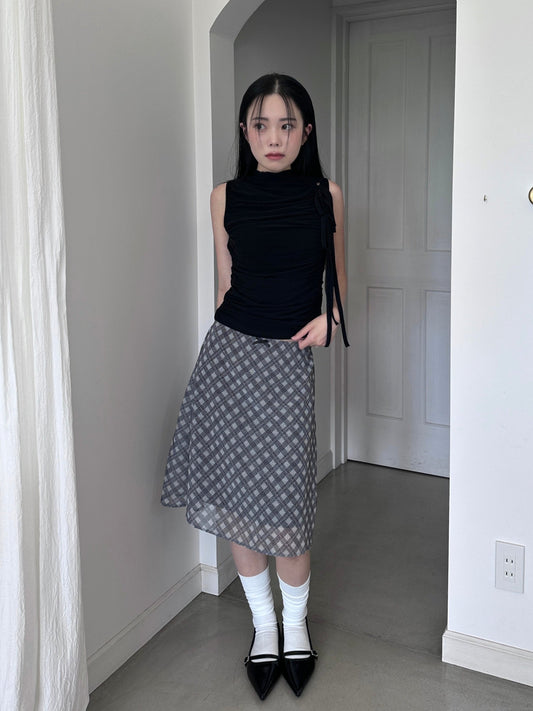 チェックシアーミディスカート DPB43294