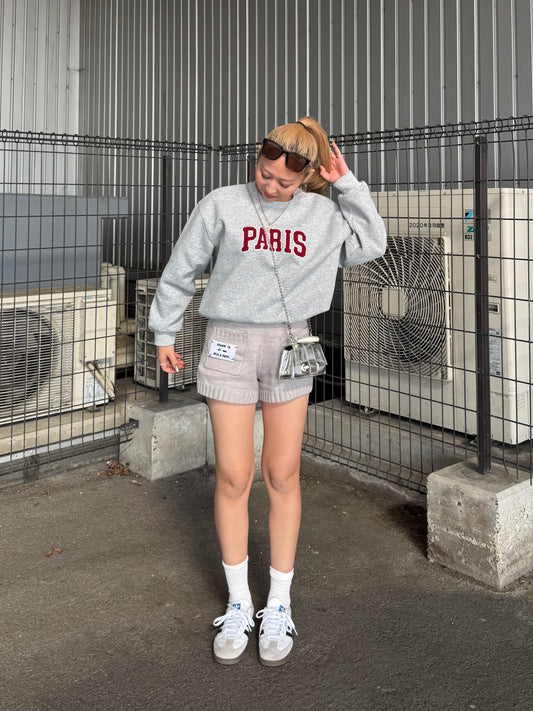 グレーニットショートパンツ DPB73485