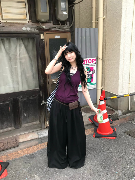 【即納】フレアワイドスラックス DPB85427S