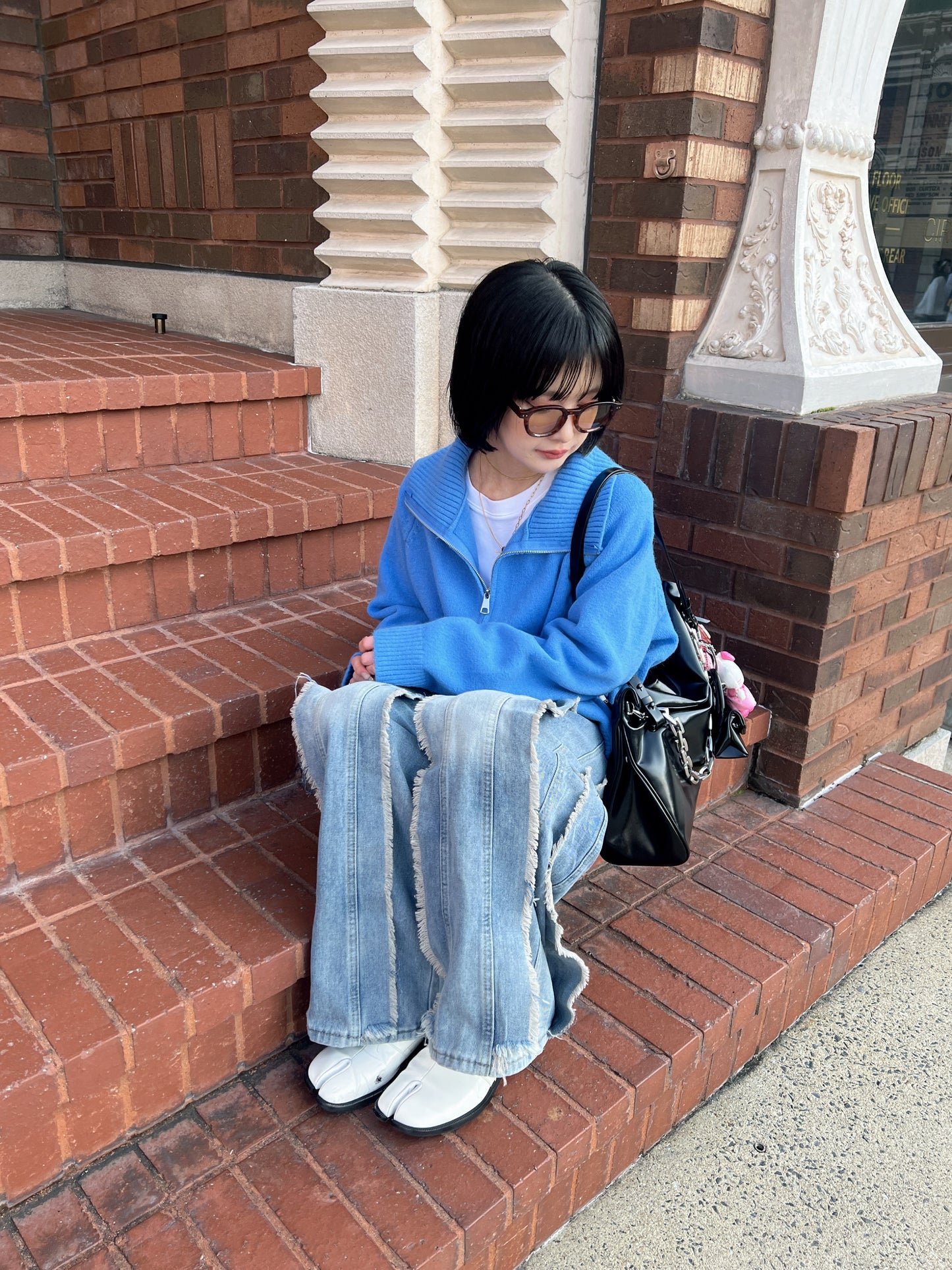 フリンジワイドデニムパンツ DPB79120