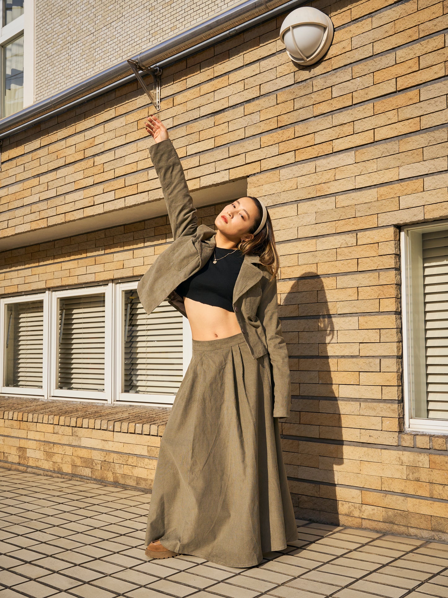 コーデュロイカジュアルセットアップ DPA14369