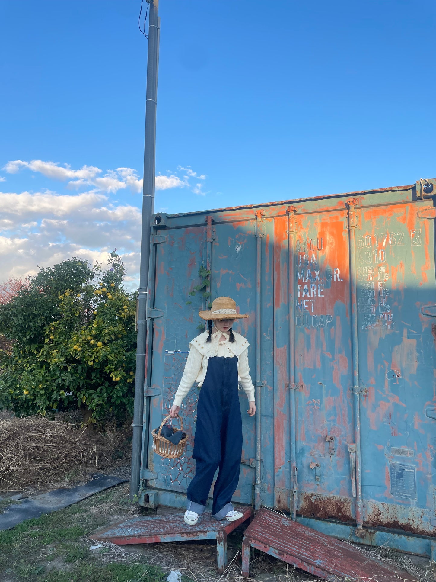 バックリボンオーバーオール DPA43207