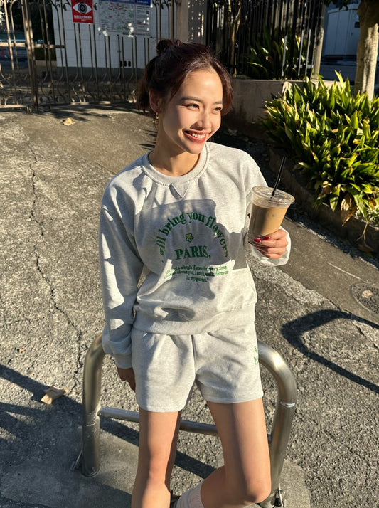 グレーロゴスウェットセットアップ DPB47190