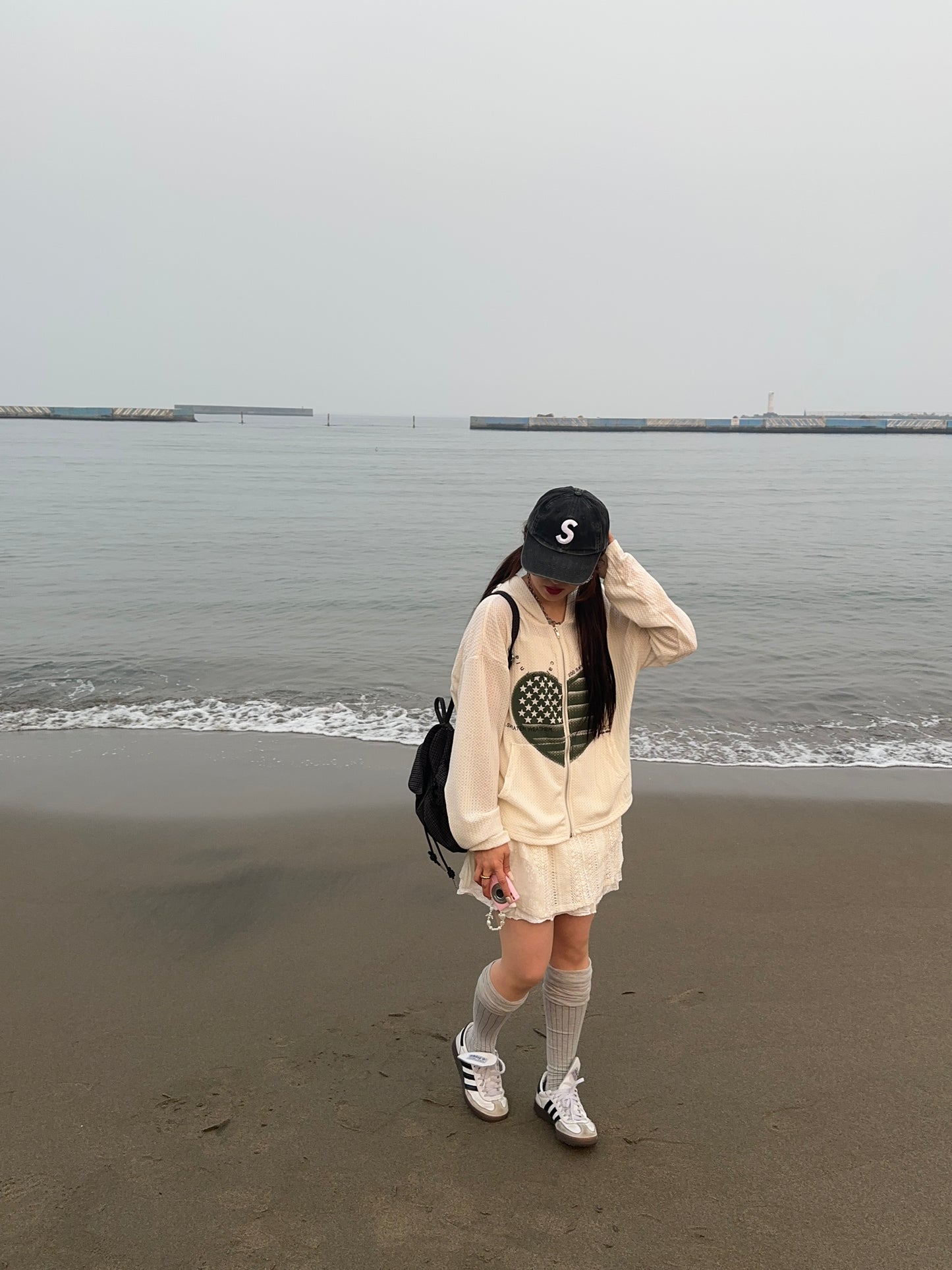 ワッフルハートパーカー DPB87044