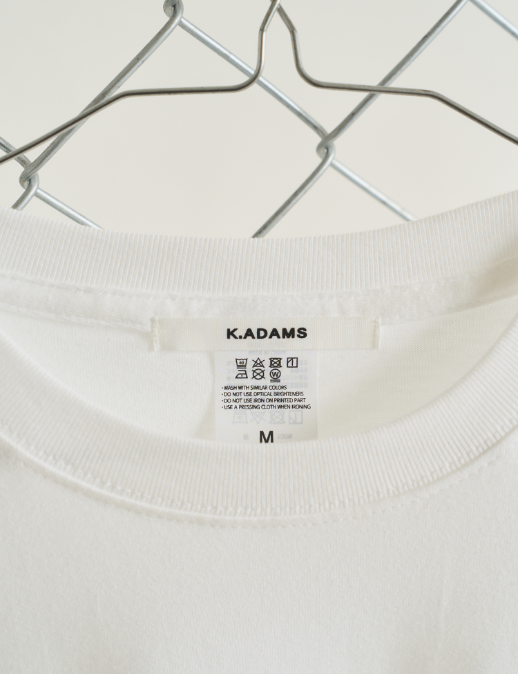 K.ADAMSロゴロングスリーブTシャツ