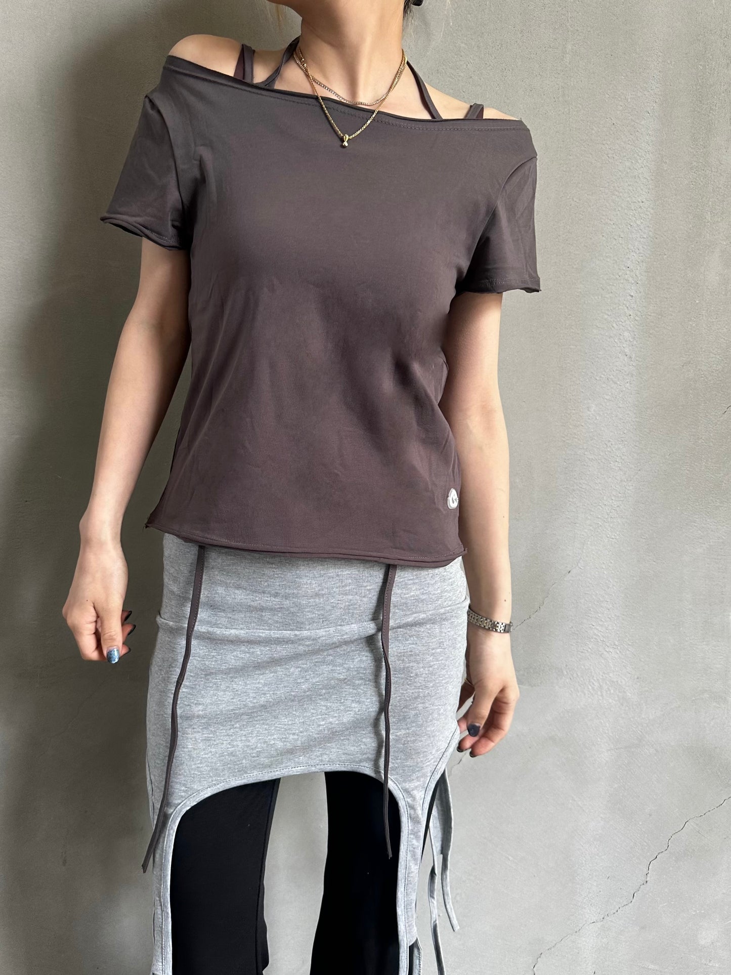 ワイドネックウィングTシャツ DPB26571