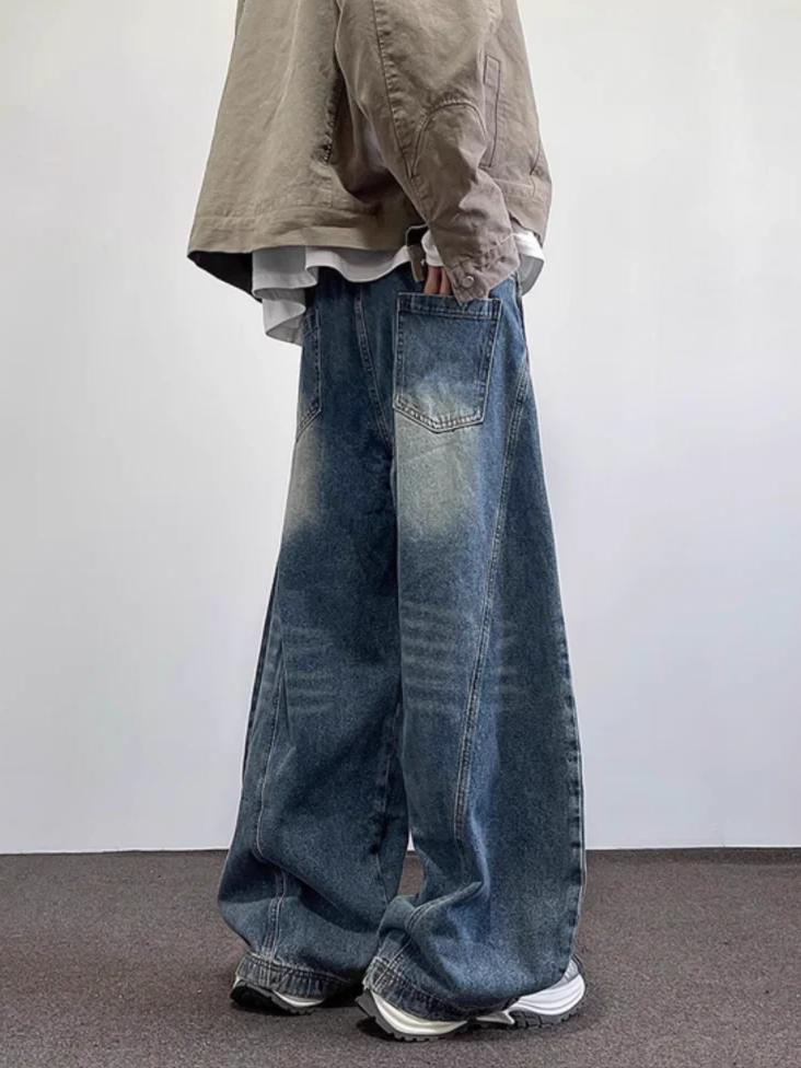ユニセックスワイドラインデニムパンツ DPB71654