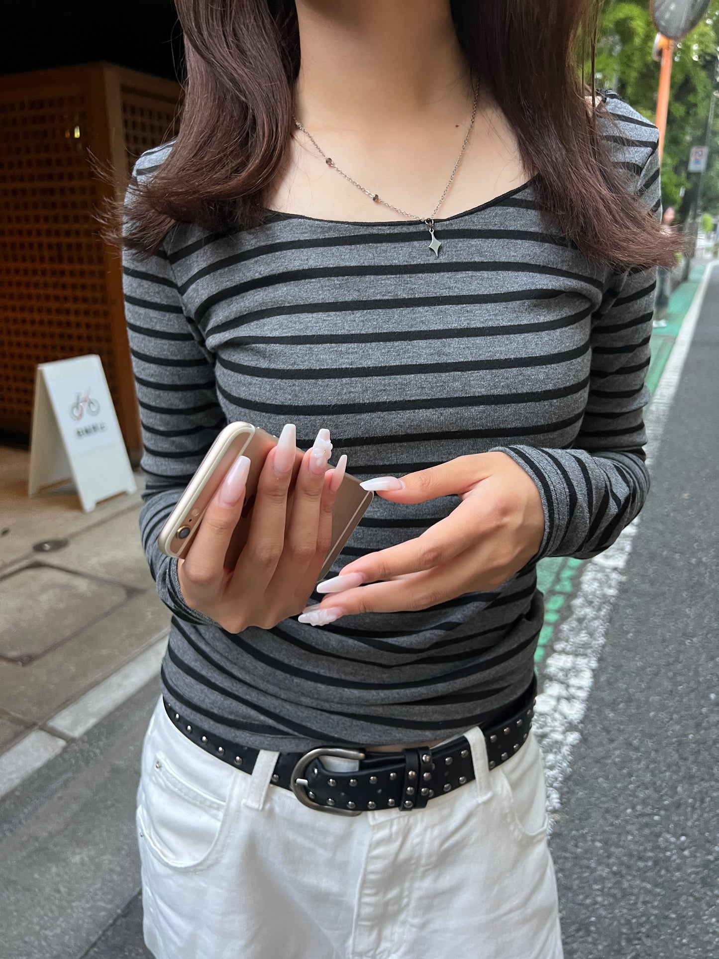 クルーネックボーダートップス DPB94017