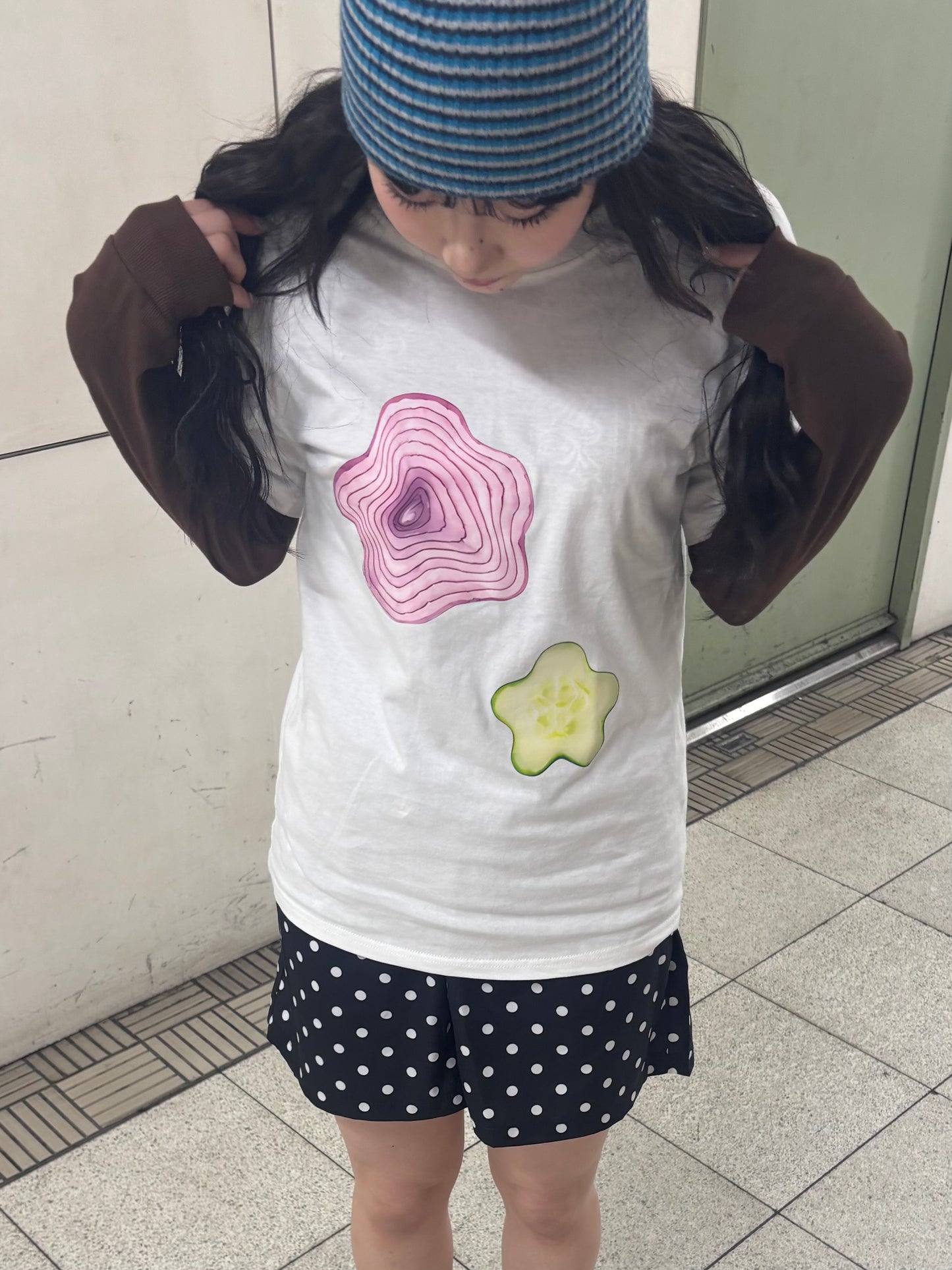 ベジタブルプリントTシャツ DPB89014