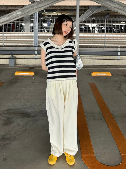 カジュアルホワイトパンツ DPA61374