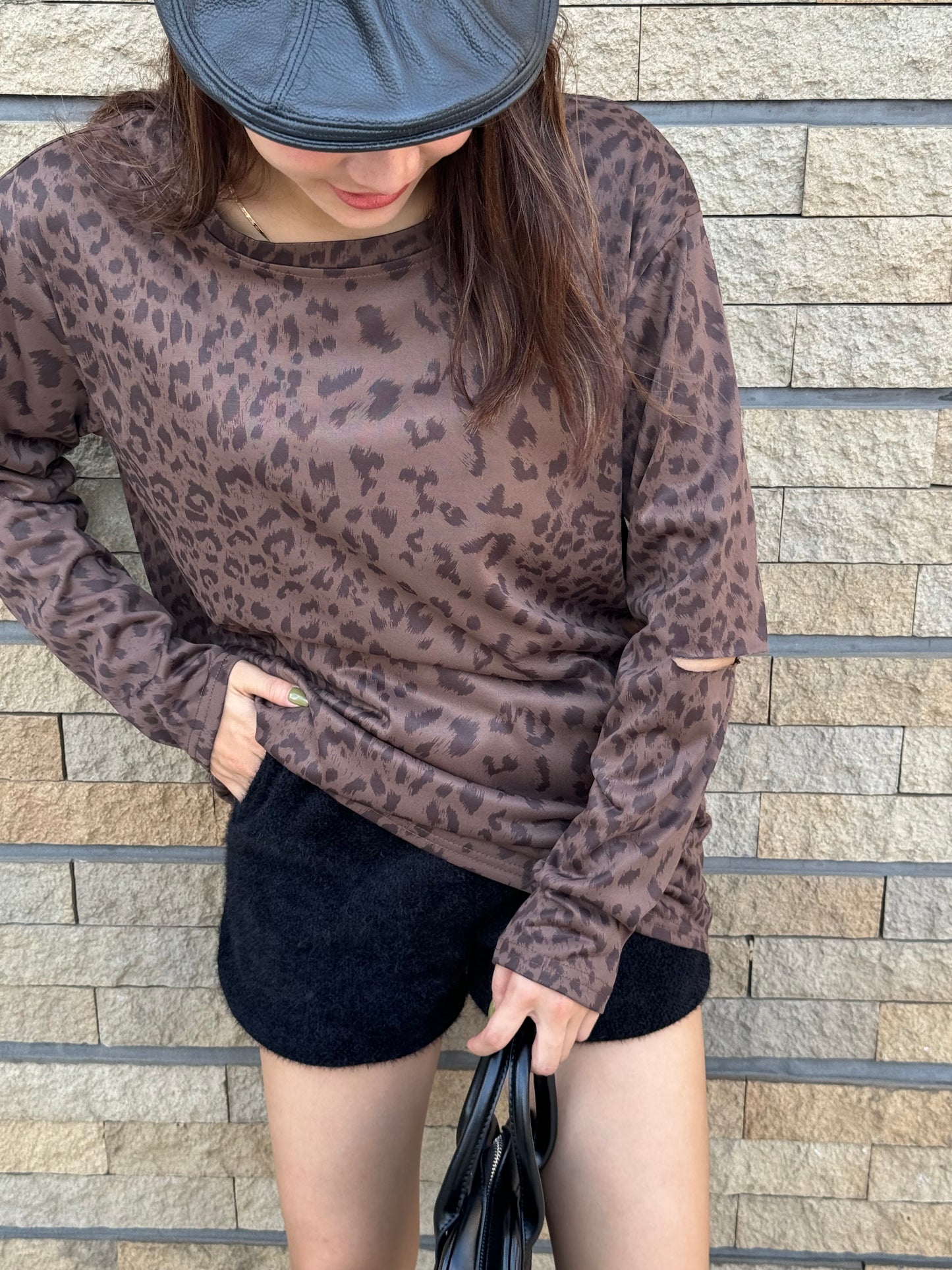 レオパードロングTシャツ DPB47336