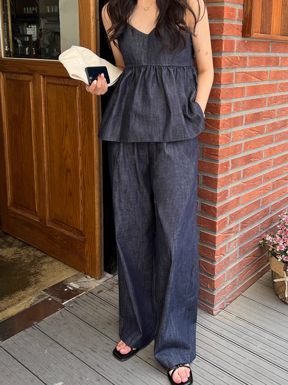 デニムフレアキャミソール CPA42332