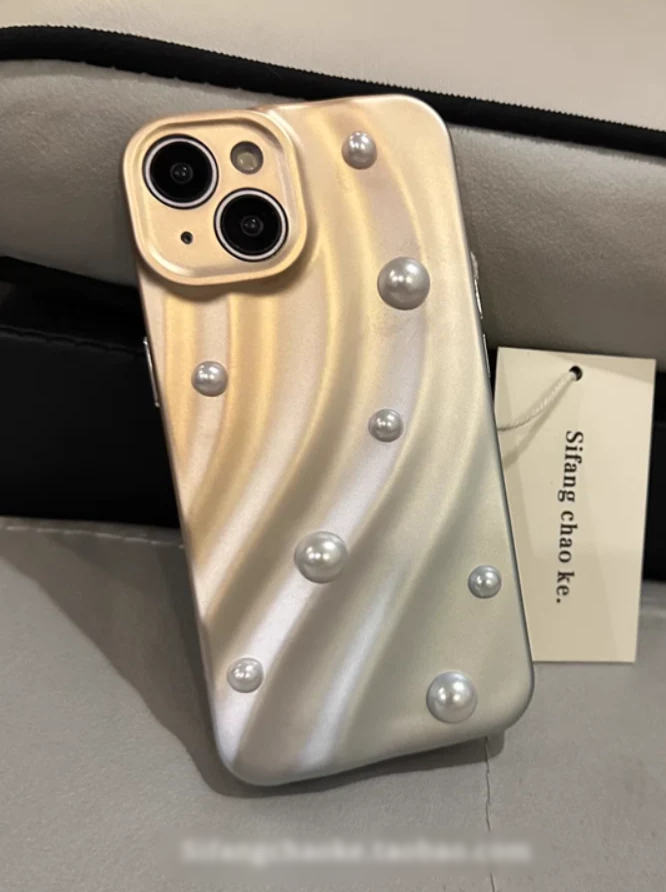 シルバーパールスマホケース CPA44036