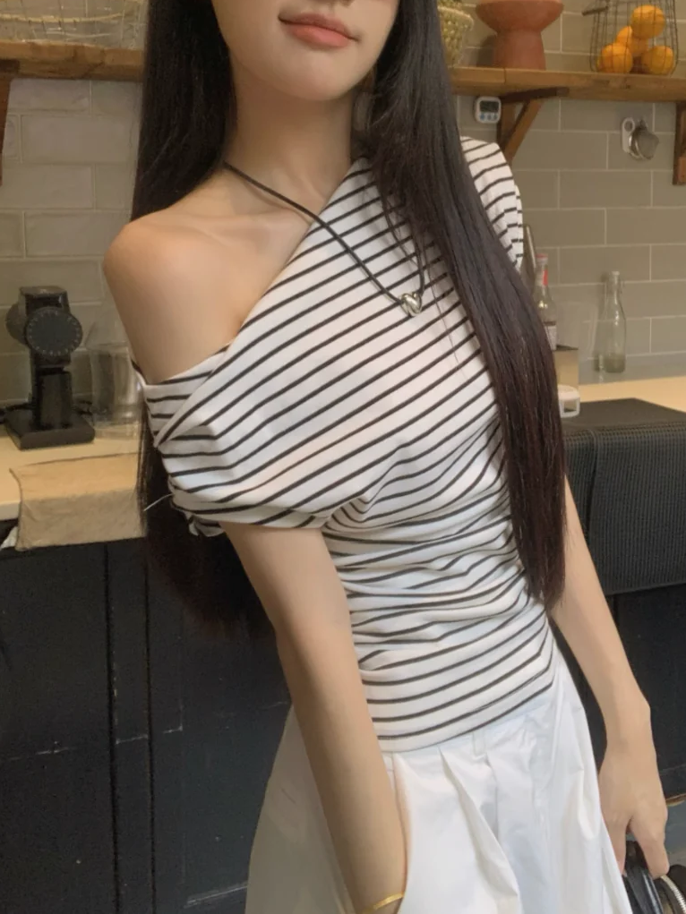 ワンショルボーダーTシャツ DPB71766