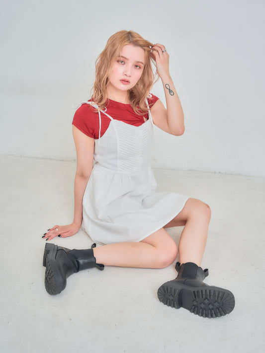 ホワイトミニキャミワンピース DPB75049