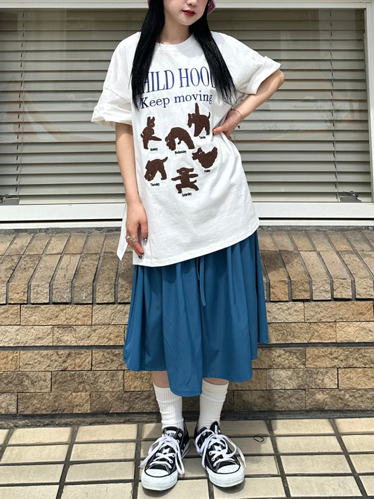 ロゴ刺繍オーバーTシャツ DPB76023