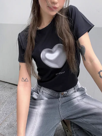ハートプリントTシャツ DPB71687