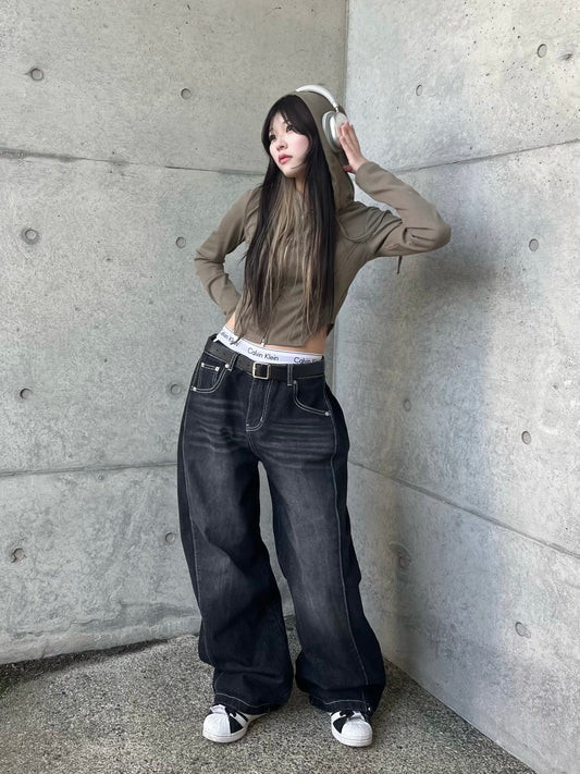 ワイドレッグデニムパンツ DPB65059