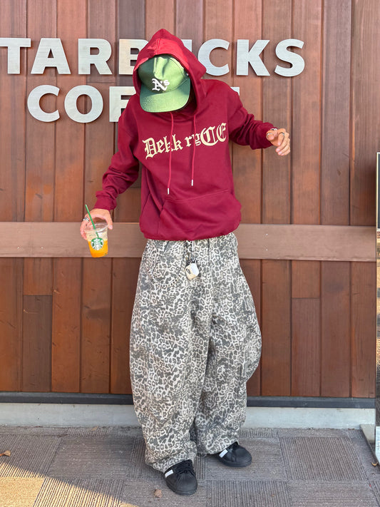 ライトグレーレオパードパンツ DPB90013