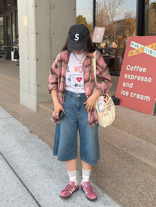 オーバーカラーチェックシャツ DPB87049