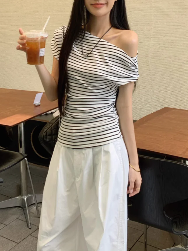 ワンショルボーダーTシャツ DPB71766