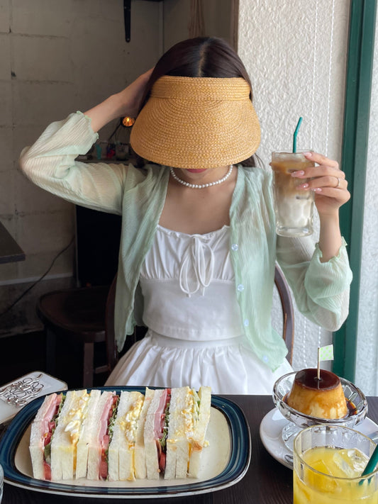 ライトグリーンサマーカーディガン CPA45024