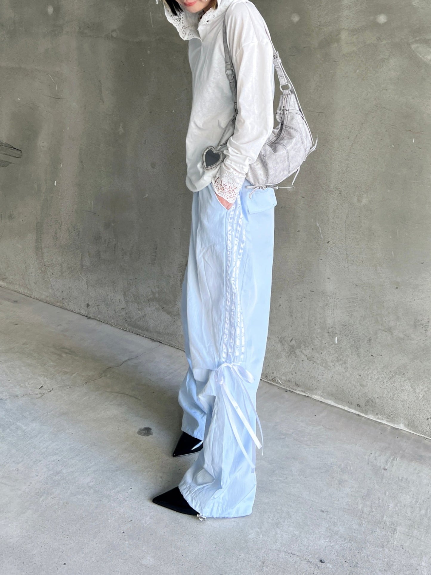 ラインリボンワイドパンツ DPB79139