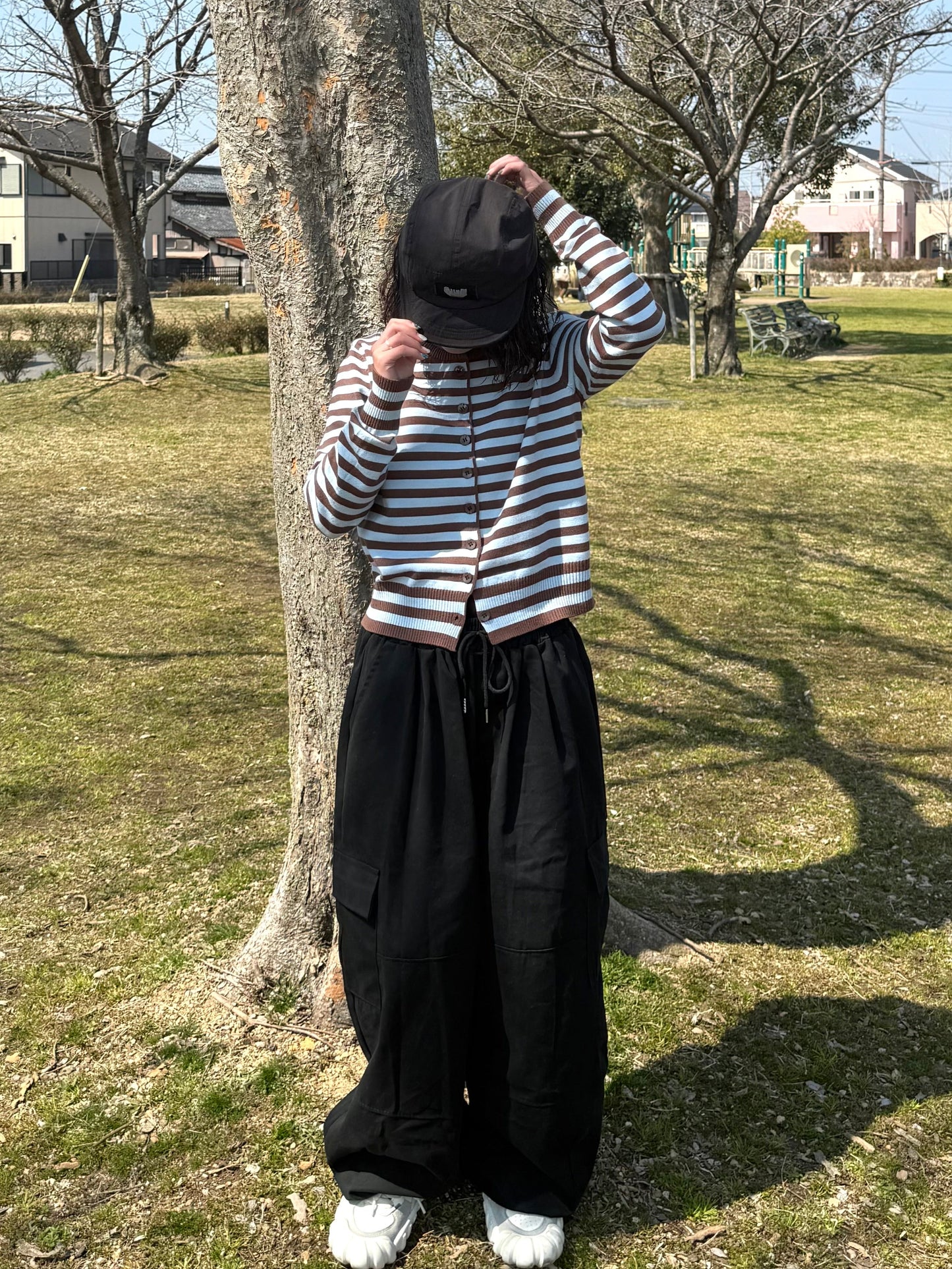 ボーダーカーディガン DPB70147