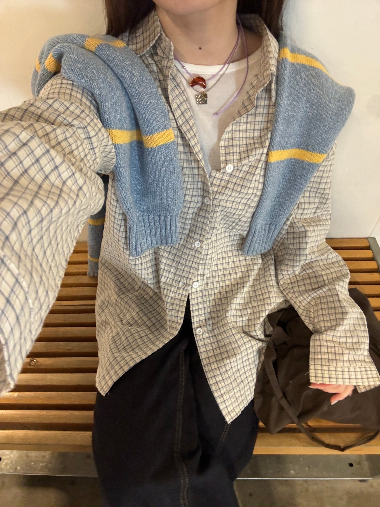 ワイドチェックシャツ DPB78114