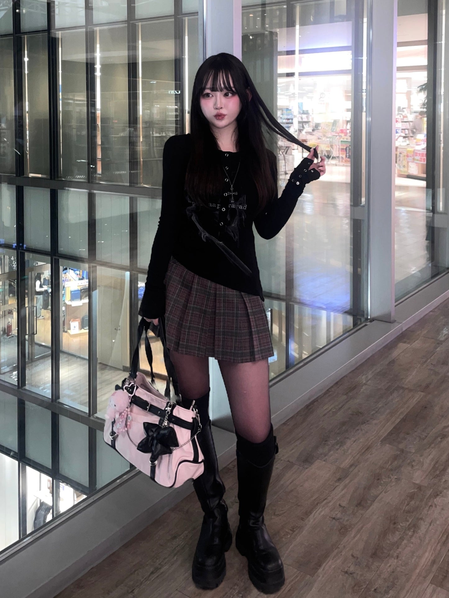 総柄ロングTシャツ DPB74107