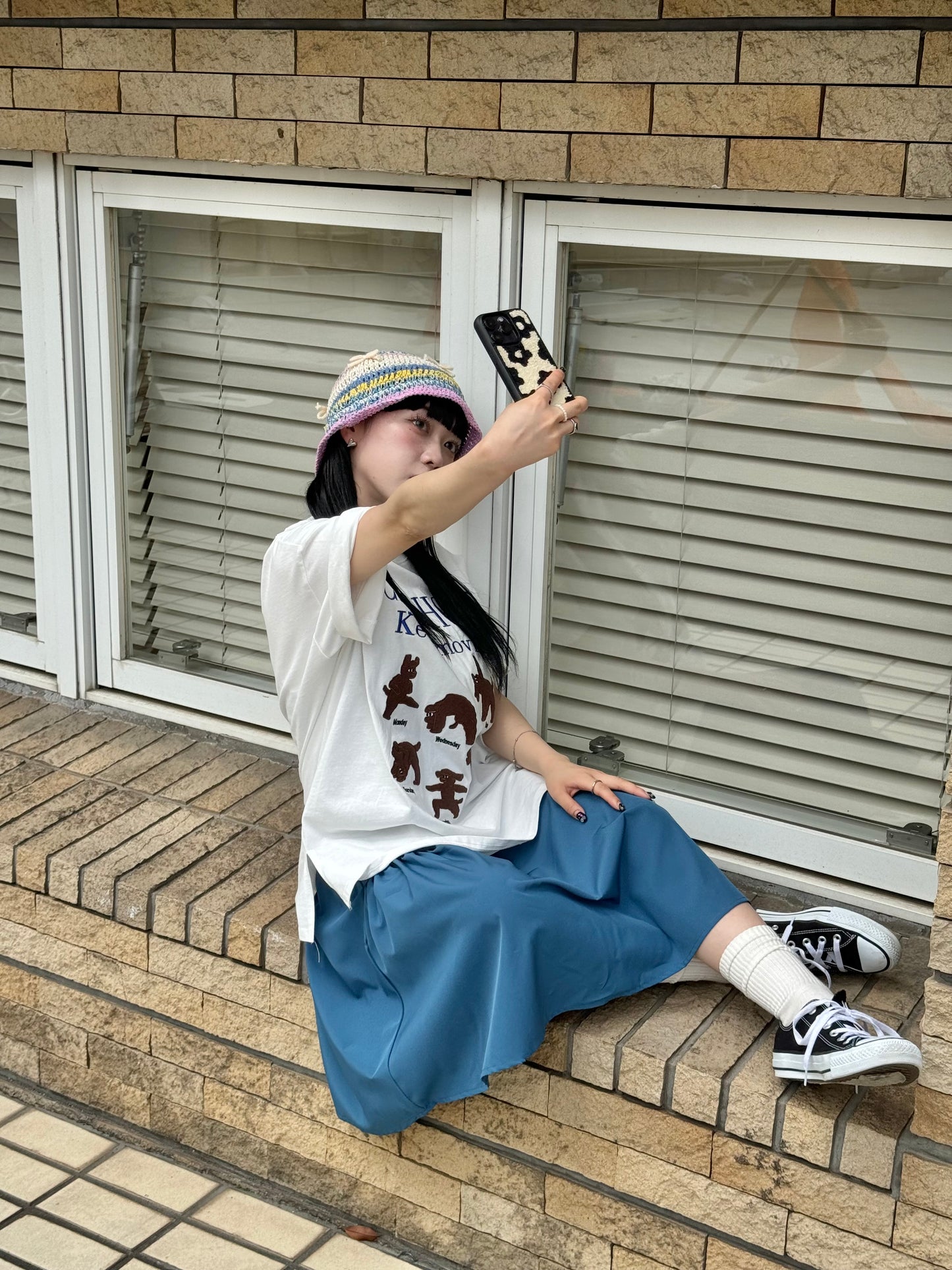 ロゴ刺繍オーバーTシャツ DPB76023