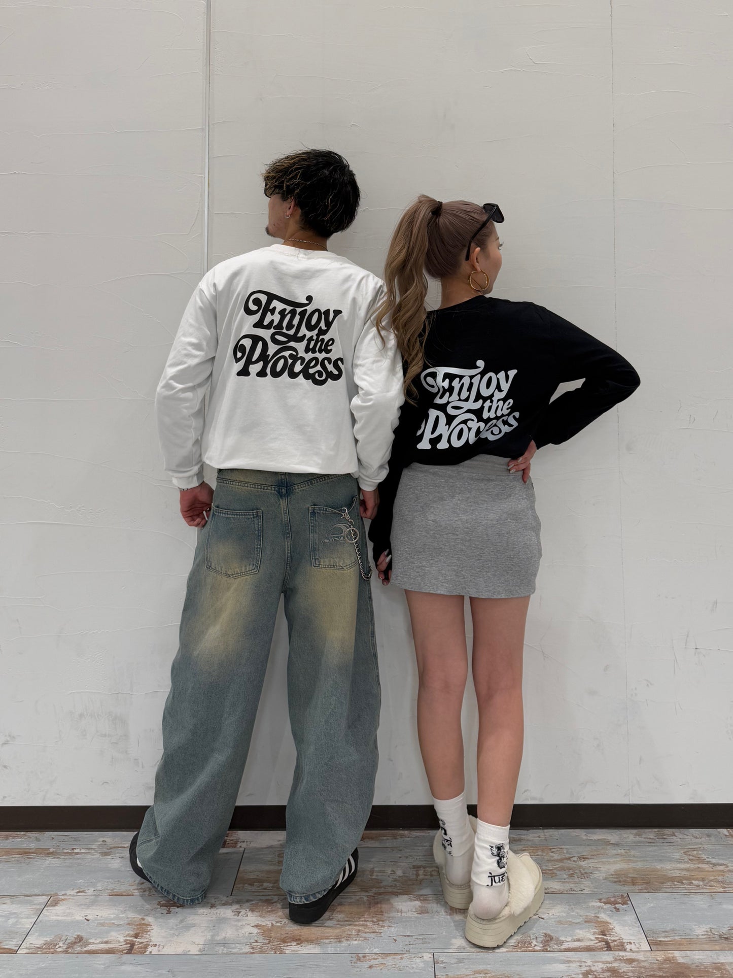 ユニセックスロゴロングスリーブTシャツ DPB73254