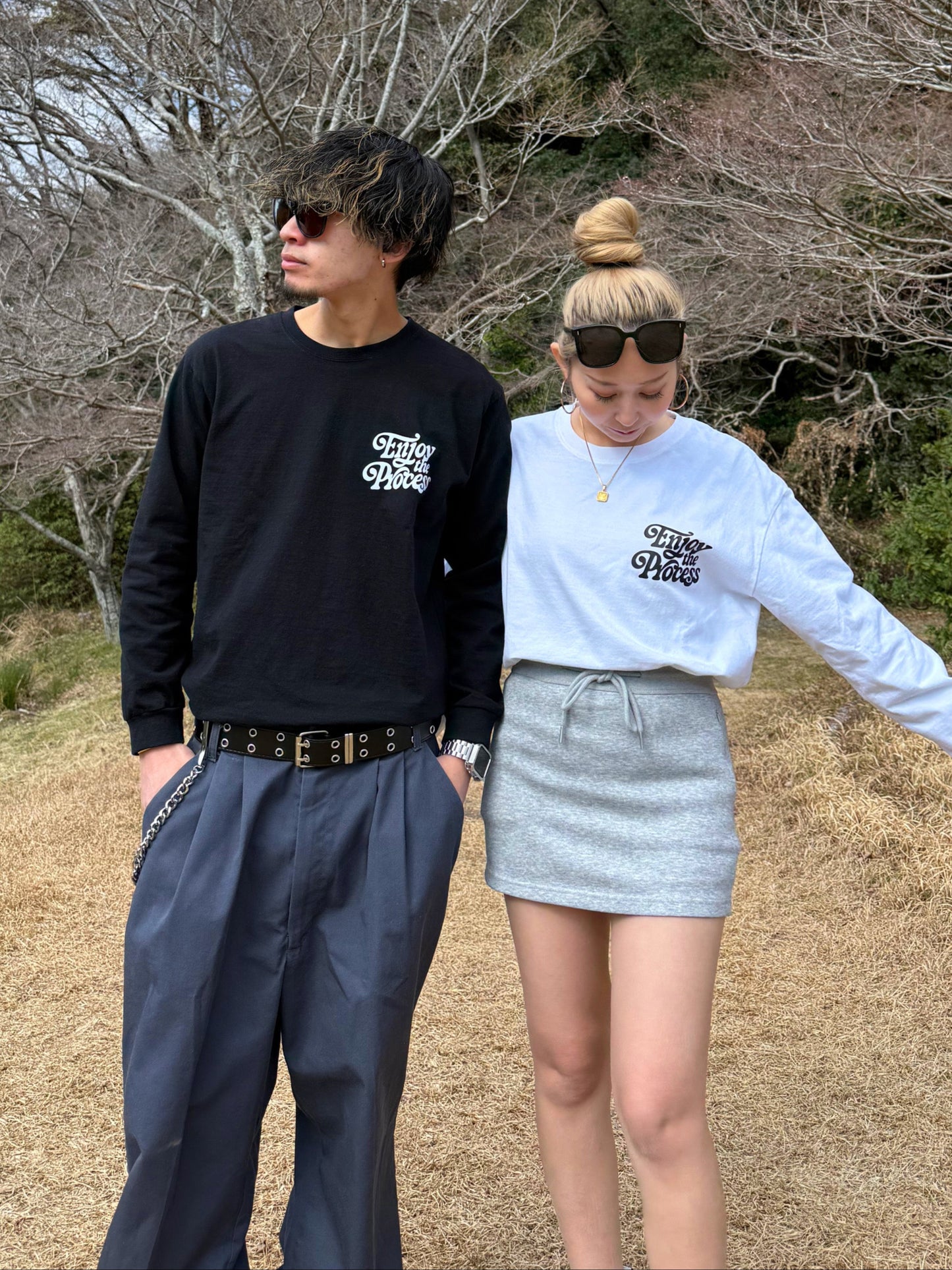 ユニセックスロゴロングスリーブTシャツ DPB73254