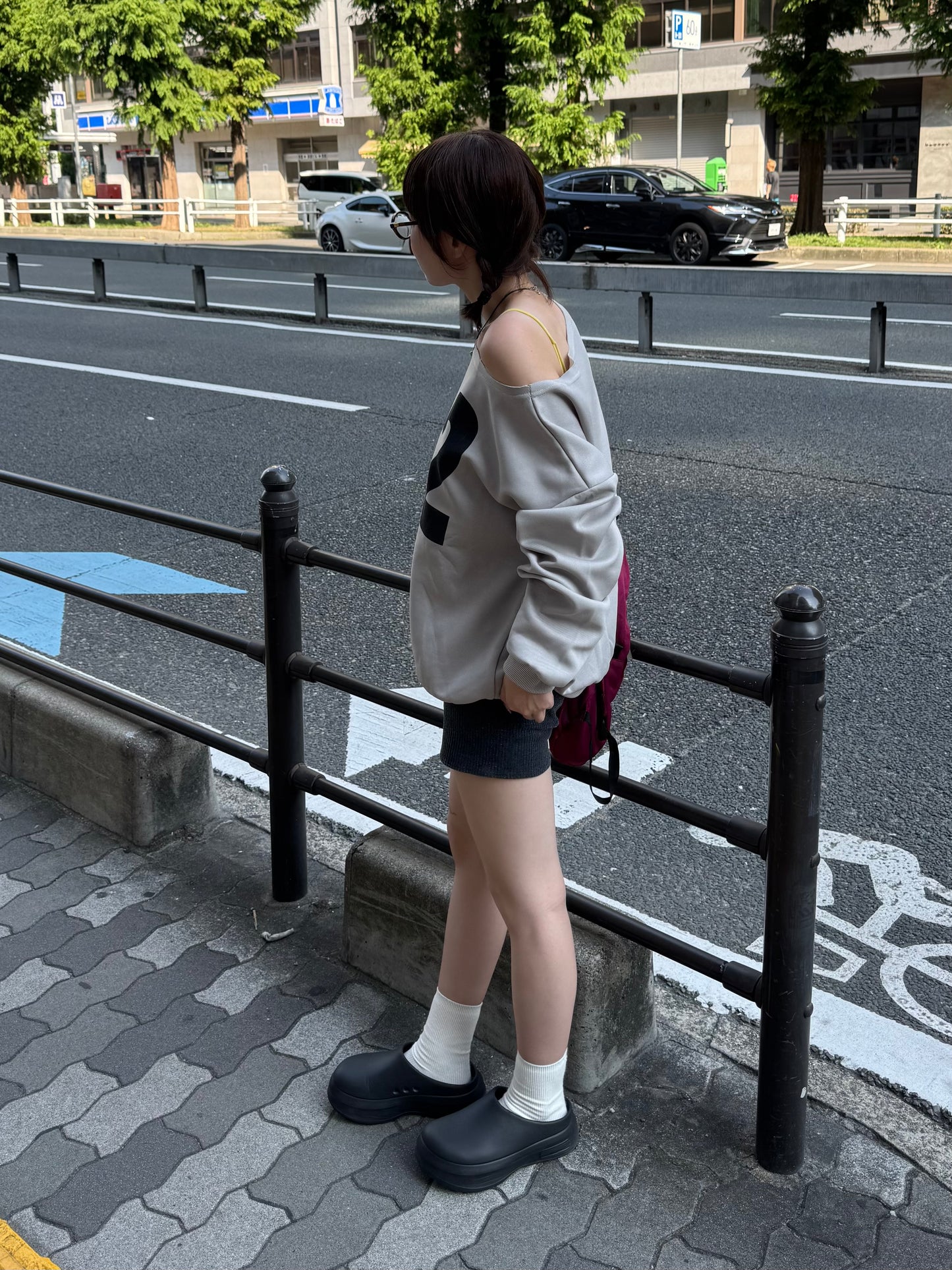 22ロゴオフショルスウェット DPB85293