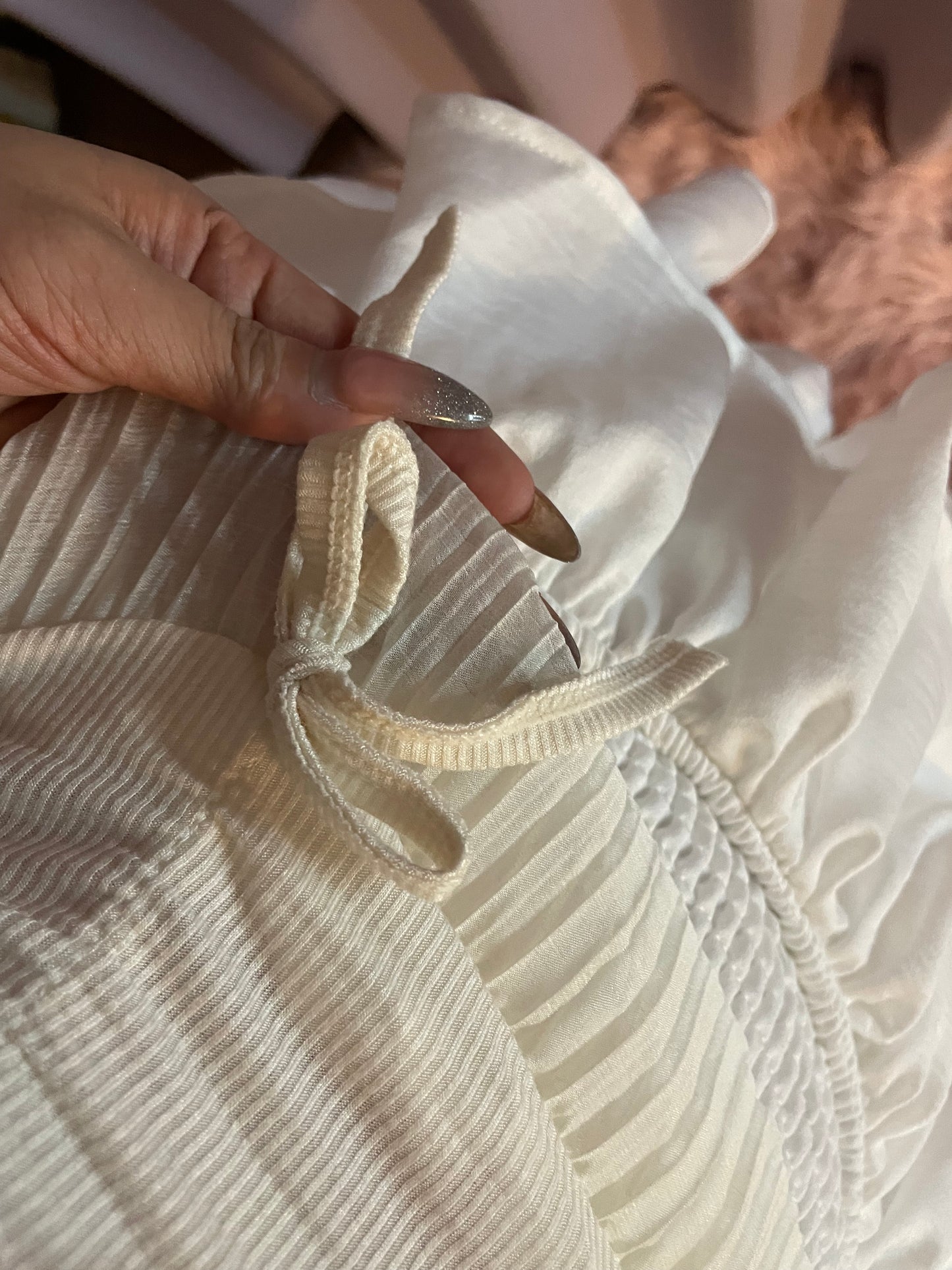 シャーリングリボンキャミソール DPB74018