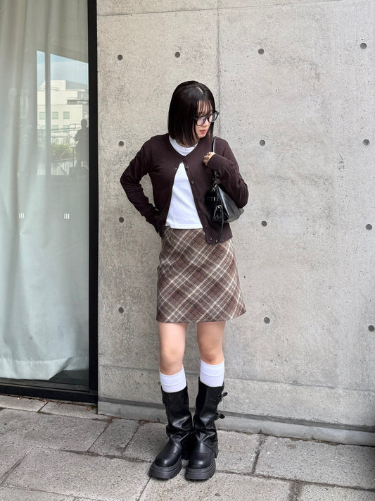 チェックミニスカート DPB93031