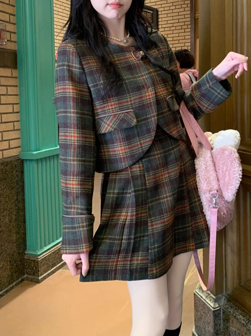 カレッジチェックミニスカート CPA42262
