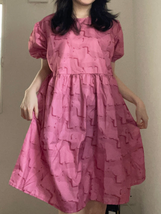 パフスリーブミニワンピース DPA43330