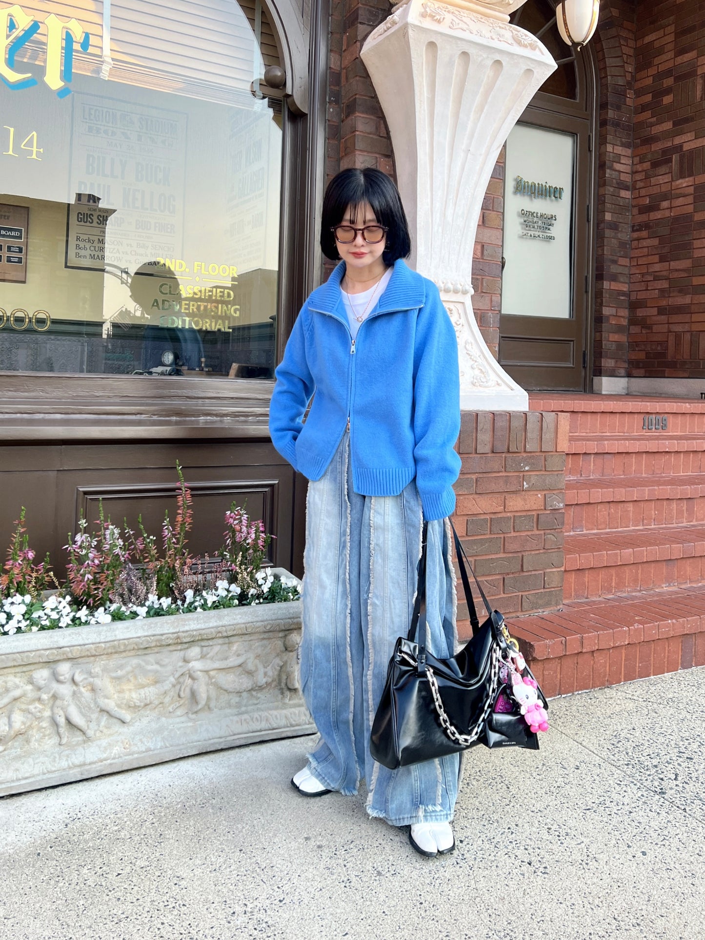 フリンジワイドデニムパンツ DPB79120