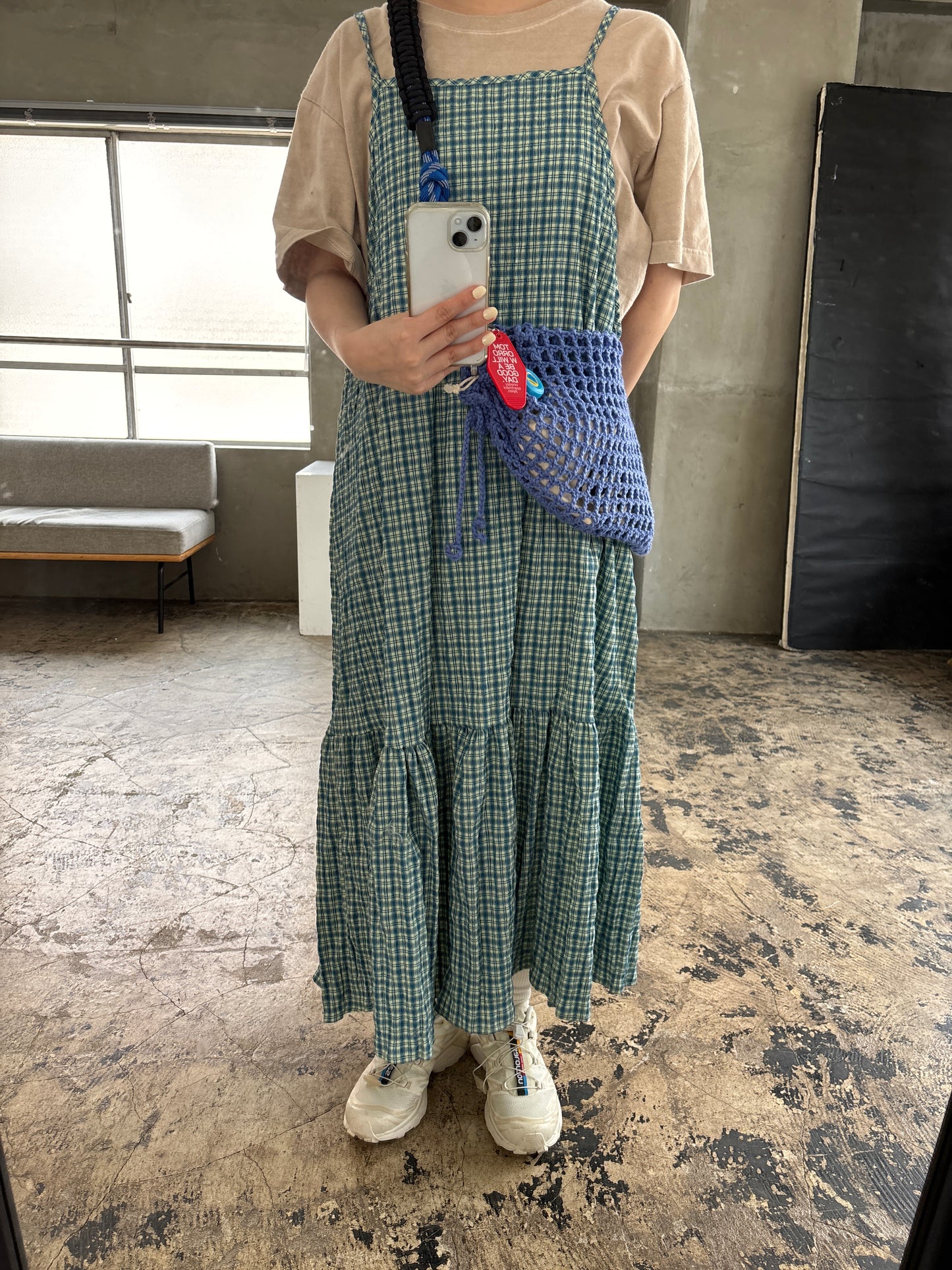 チェックキャミワンピース DPB84119