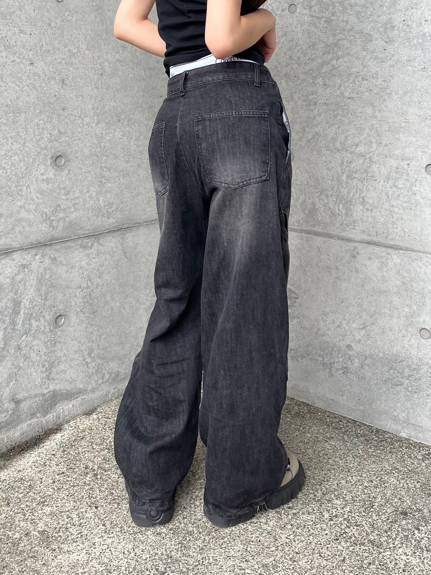 ハイウエストヴィンテージデニムパンツ DPB65007