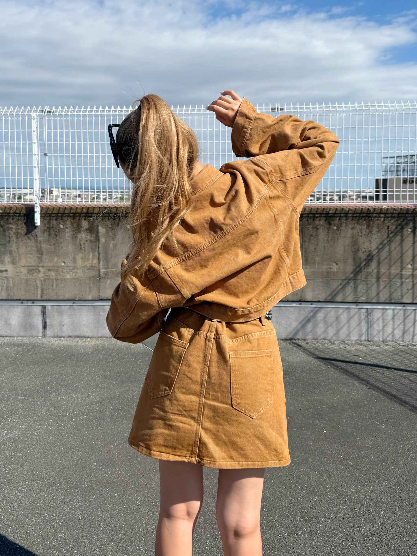 ブラウンデニムセットアップ DPB73478