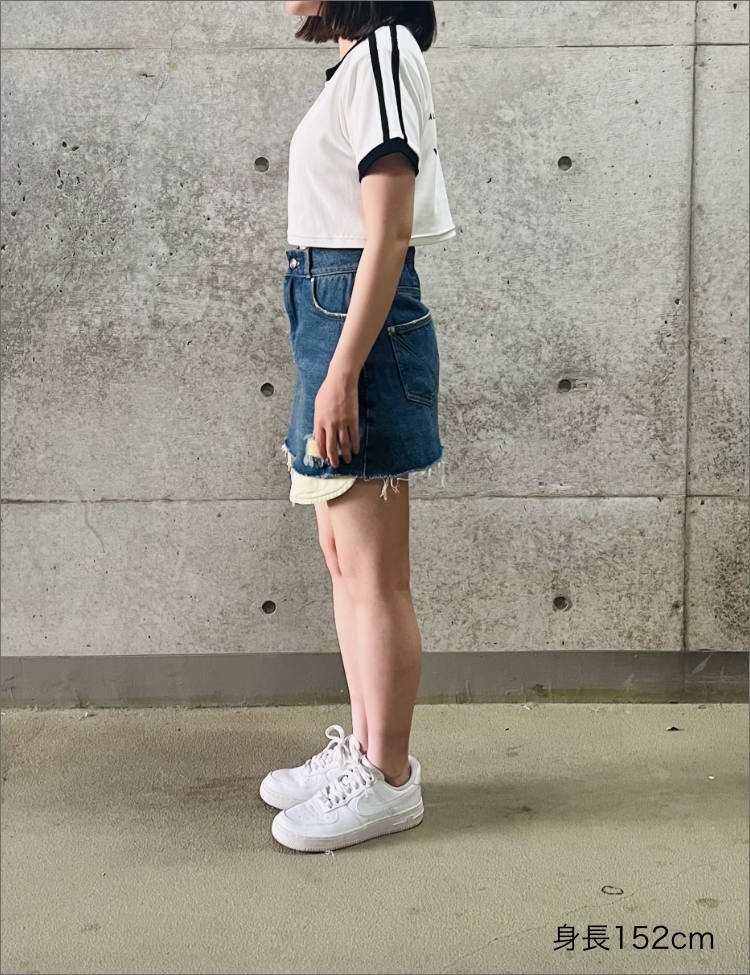 RiTyle CROPPED RINGER TEE