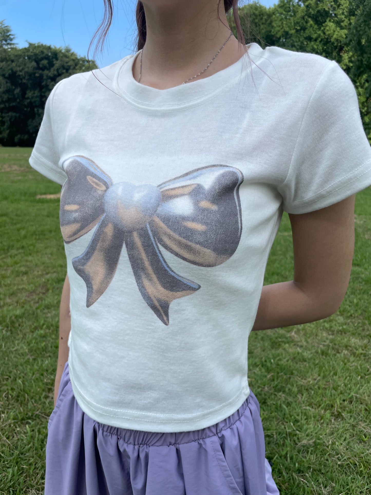 リボンクロップドTシャツ DPB68071