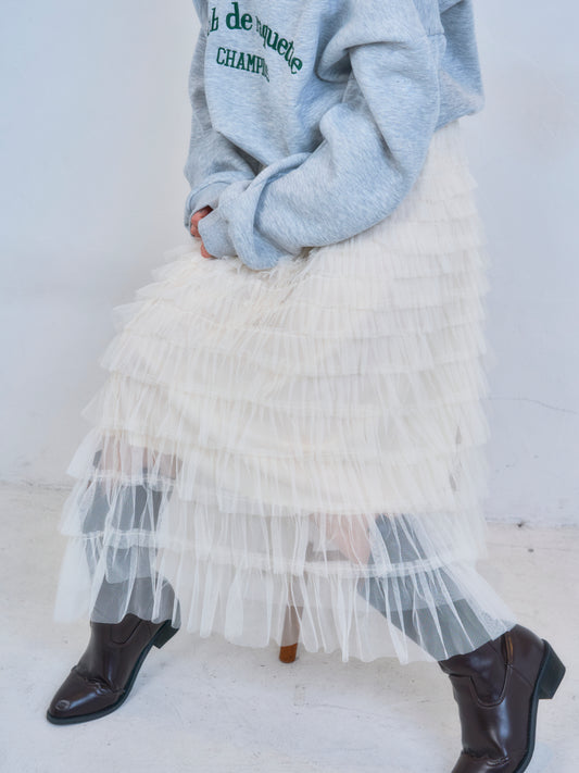 レイヤードフリルスカート DPB75010