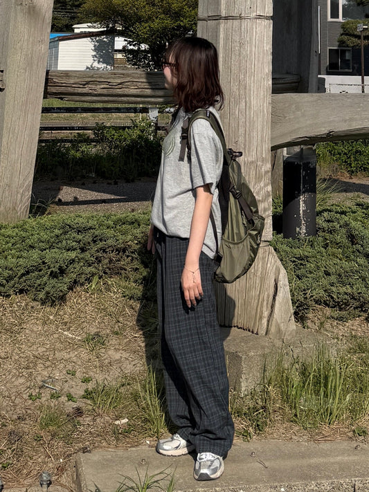 ナイロンチェックパンツ DPC03042