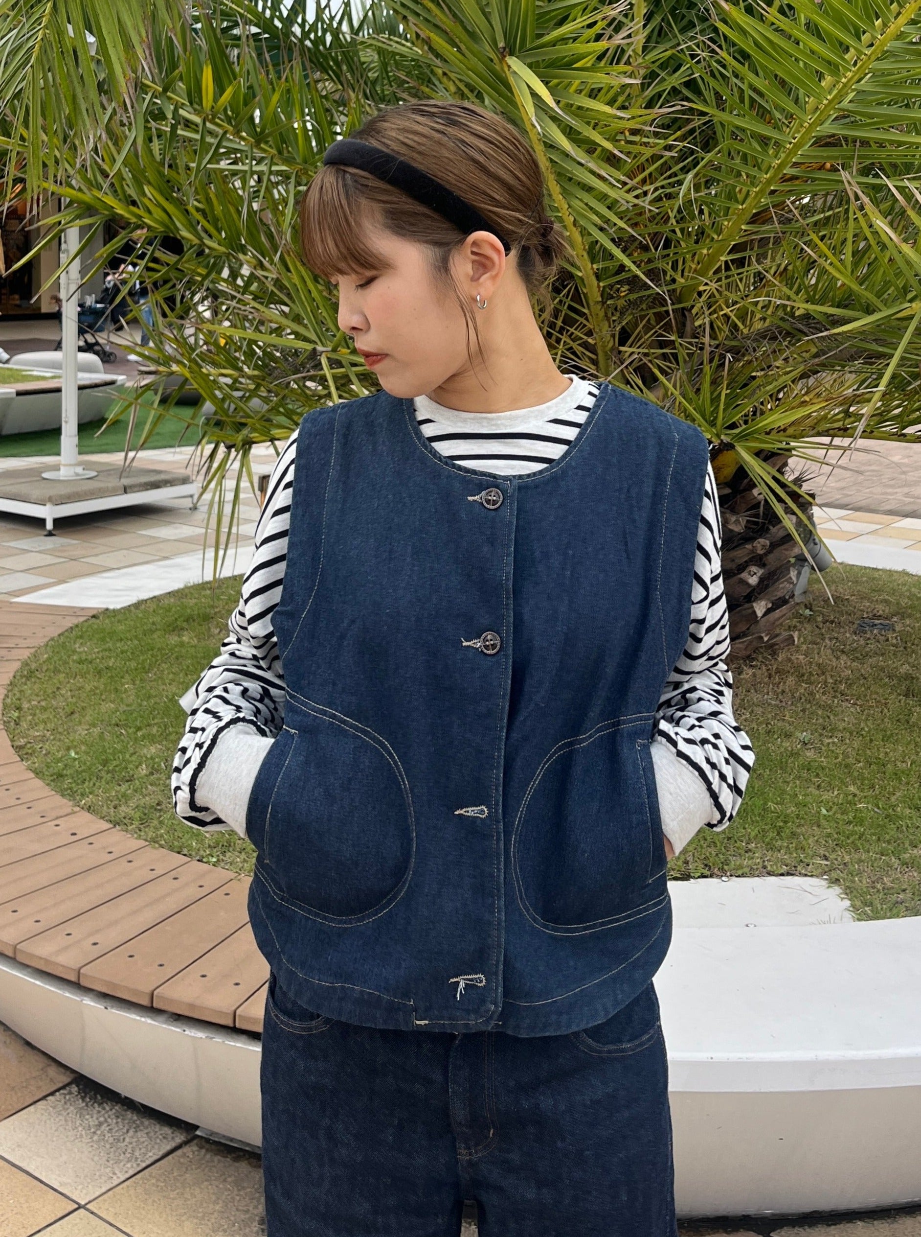 Levi's｜デニム ベスト ミディアムインディゴ | Rakuten Fashion
