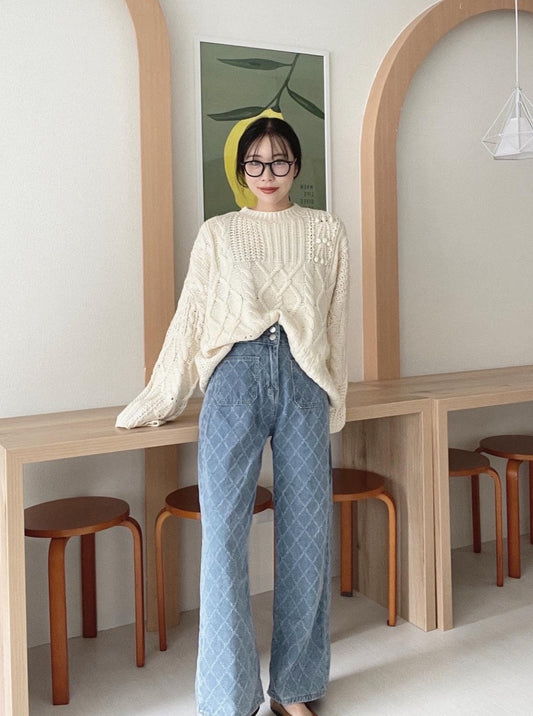 ダイヤカットデニムパンツ CPA38001