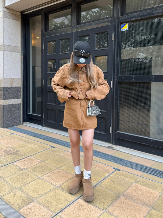 ブラウンデニムセットアップ DPB73478