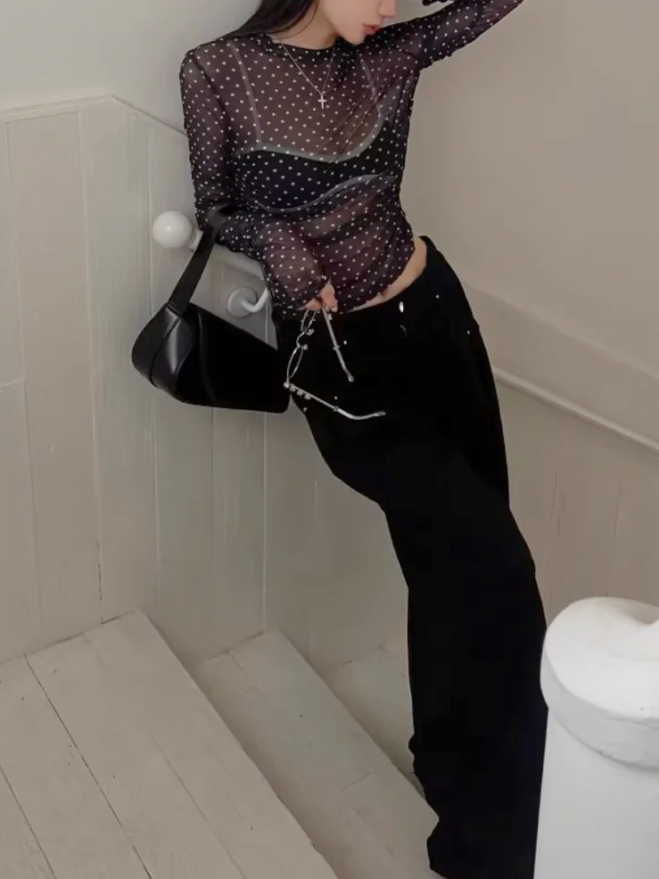 シースルードットトップス DPB71713